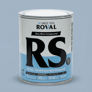 ROVAL Silver ZRC cold galvanizing compound zinc rich coating for steel corrosion protection in Pakistan