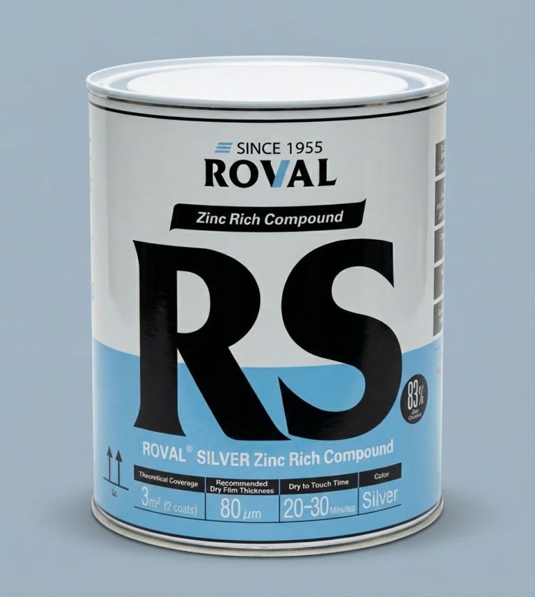 ROVAL RS Bright Silver Zinc Rich Compound supplied in Pakistan
