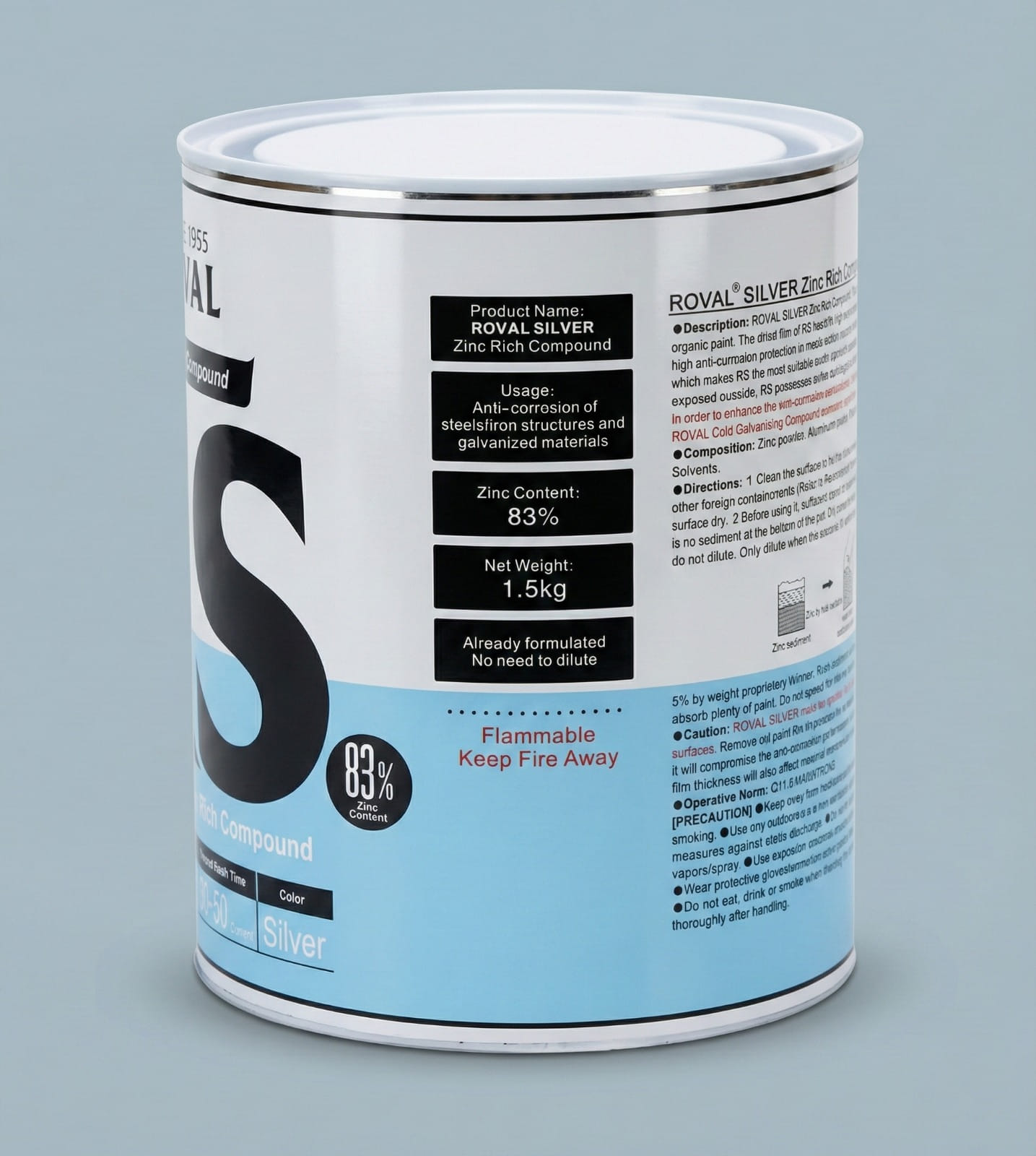 ZRC Bright Silver Cold Galvanizing Compound